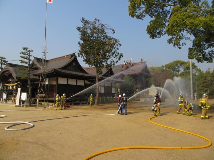 大浦神社訓練3