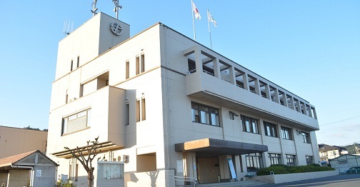 寄島図書館の建物外観の写真です。