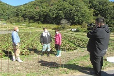 笑味ちゃん天気予報の番組収録1