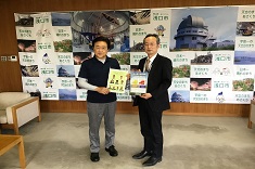 岡山地方気象台長来庁2