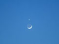 月に寄り添う金星の画像1