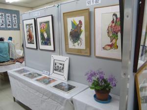 切り絵等の展示品