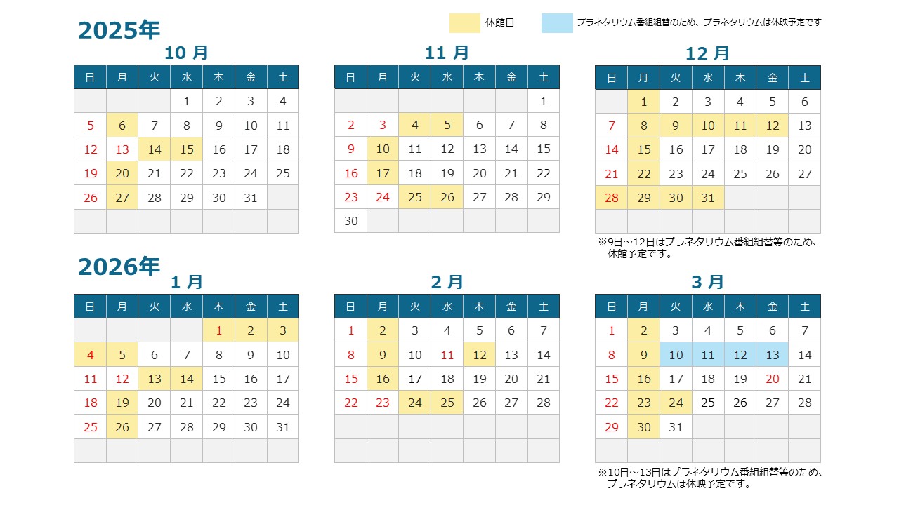 休館日