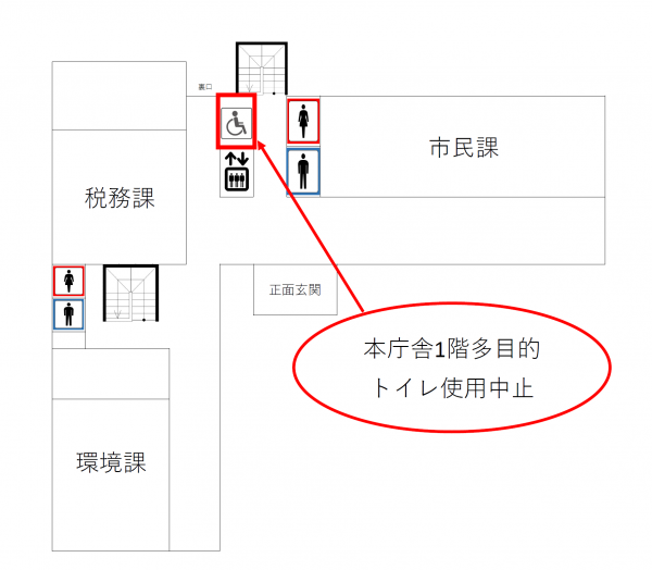 多目的トイレ位置図