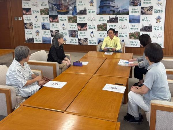 市長出張座談会の様子