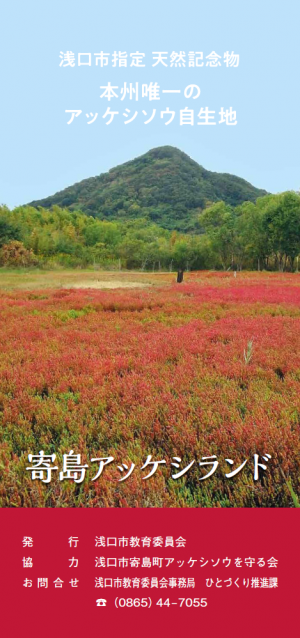「アッケシソウ自生地」リーフレット2026