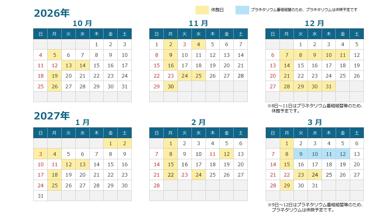 休館日